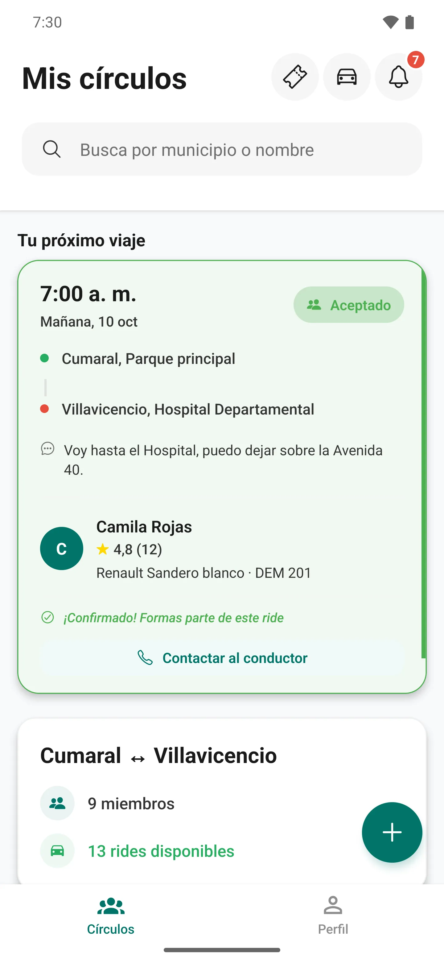 Inicio con tu próximo viaje y tus rutas
